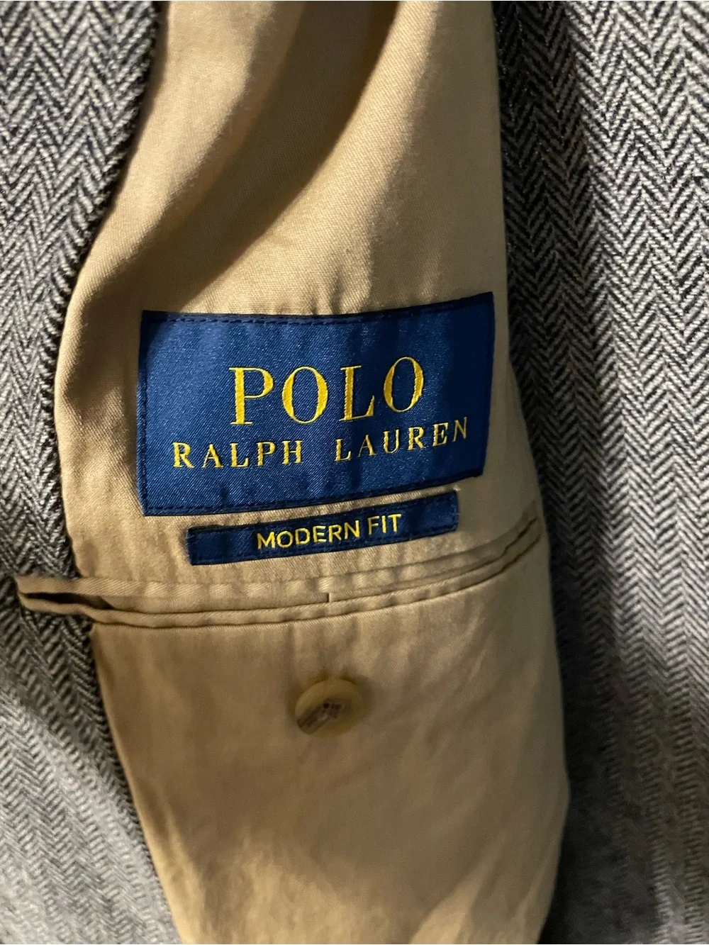Polo Modern Fit Herringbone Sport Coat